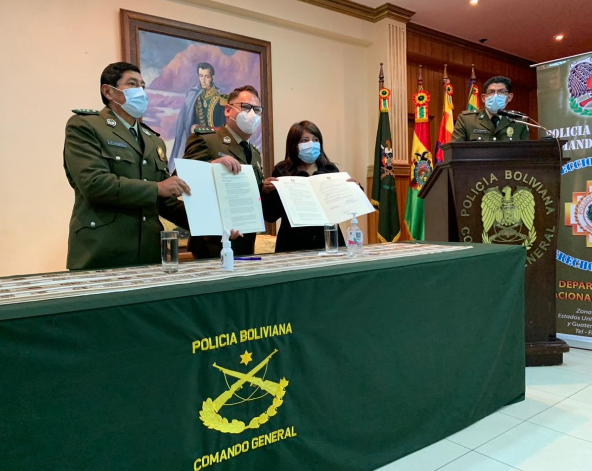 Defensoría del Pueblo capacitará a la Policía Boliviana en el ejercicio y vigencia de los derechos humanos