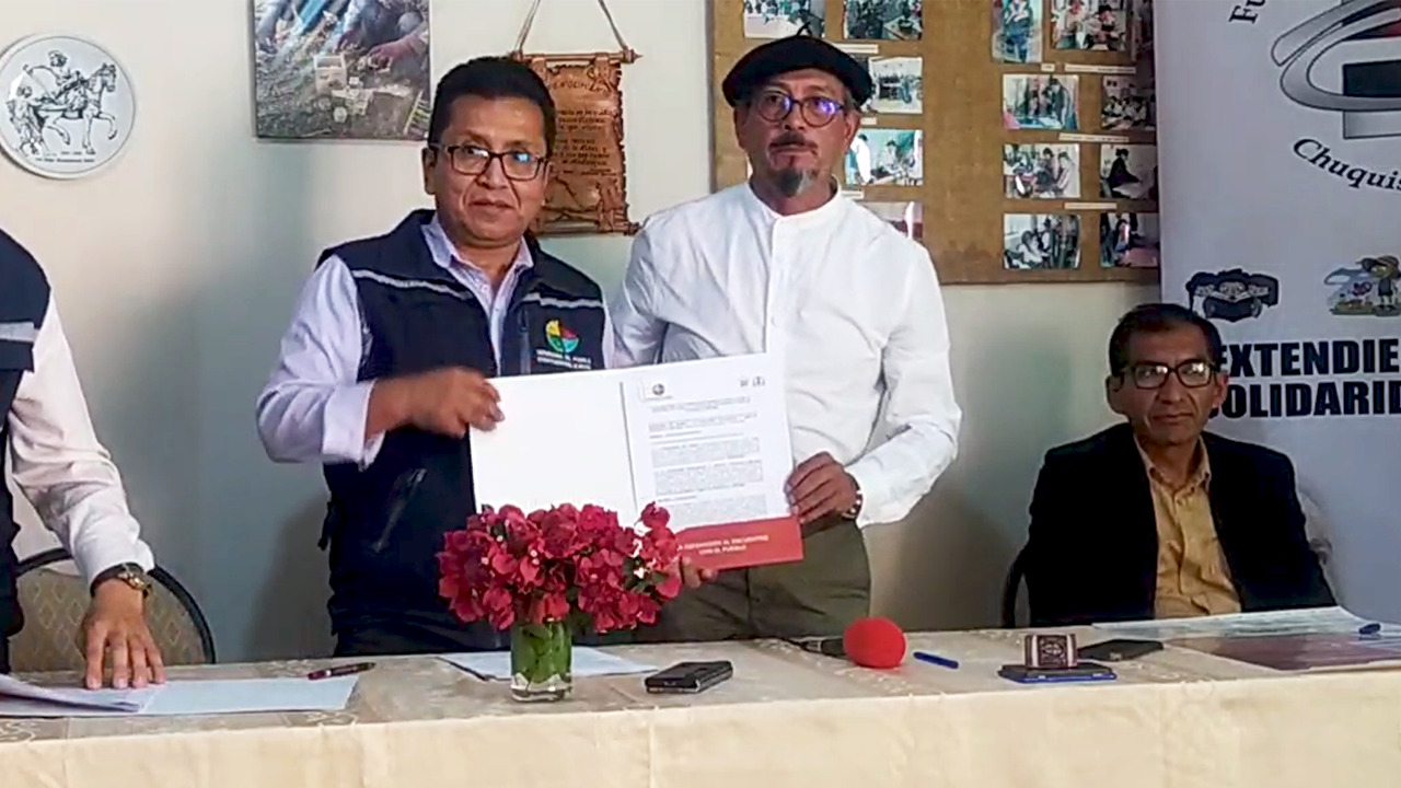 Defensoría del Pueblo y Fundación Tréveris unen esfuerzos para promover los derechos humanos entre jóvenes del área rural de Chuquisaca
