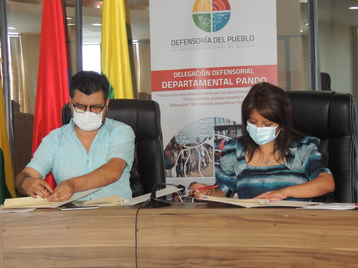 Defensoría del Pueblo y Universidad Amazónica de Pando acuerdan acciones para promover la prevención y atención de violencia