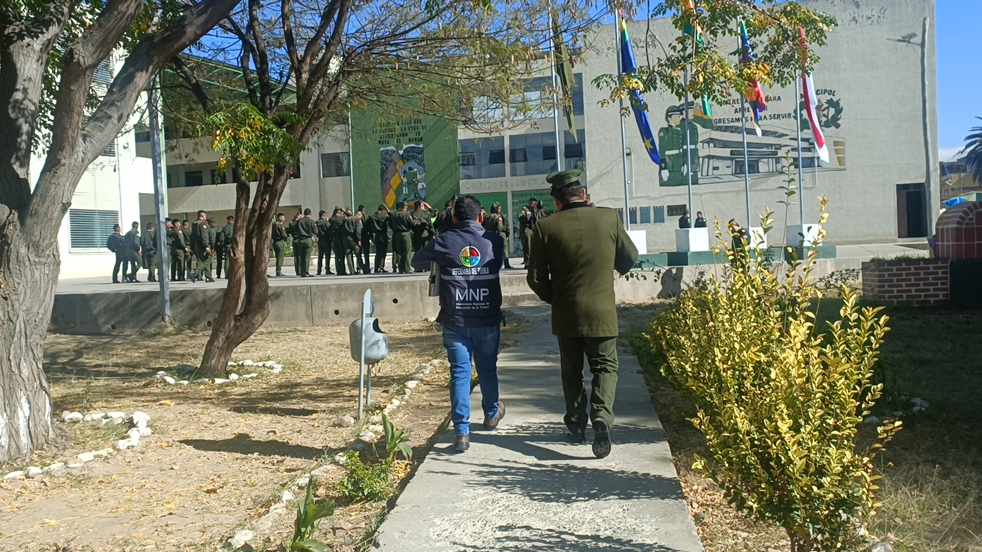 Defensoría del Pueblo en Tarija verifica condiciones en la Facultad Técnica Superior de Ciencias Policiales para prevenir la tortura